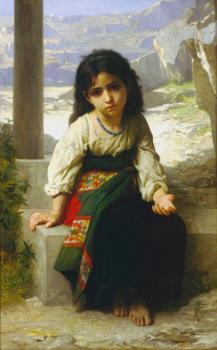 William-Adolphe Bouguereau : The little beggar
